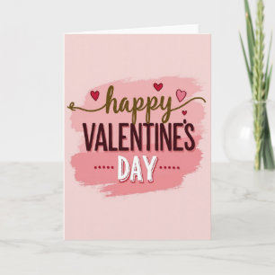 Tarjeta de Feliz Día de San Valentín de Oro Rosa