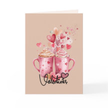 Tarjeta de Feliz Día de San Valentín Dulces Besos 