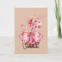 Tarjeta de Feliz Día de San Valentín Dulces Besos 