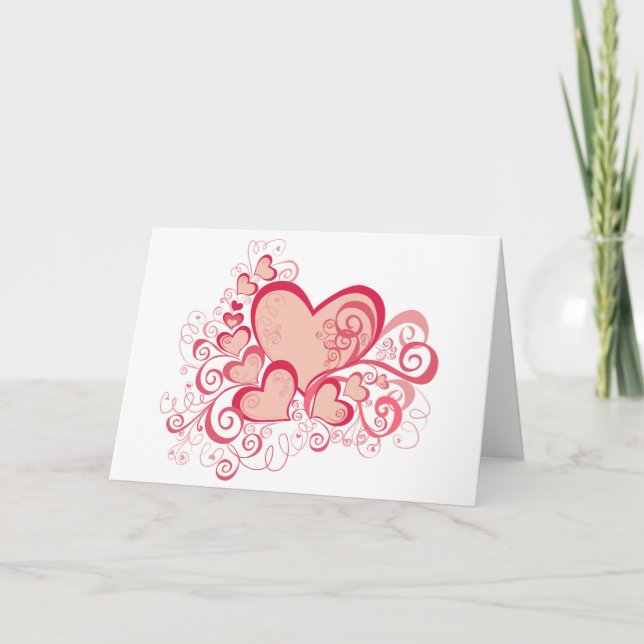 Tarjeta de Feliz Día de San Valentín (En blanco) (Anverso)