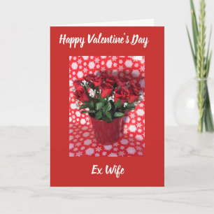 Tarjeta de Feliz Día de San Valentín ex esposa