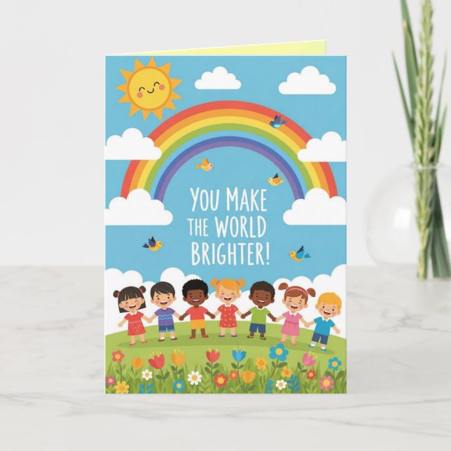 Tarjeta de Feliz Día del Niño (Anverso)