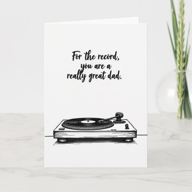 Tarjeta de Feliz Día del Padre (Anverso)