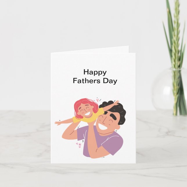 Tarjeta de feliz Día del Padre (Anverso)