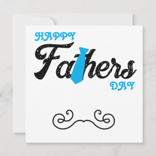 Tarjeta de Feliz Día del Padre Azul