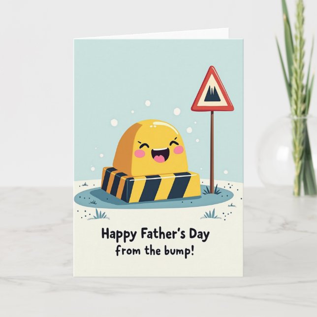 Tarjeta de Feliz Día del Padre con Camino Sonrient (Anverso)