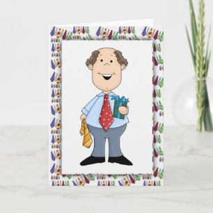 Tarjeta de Feliz Día del Padre con Corbatas para P