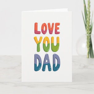 Tarjeta de Feliz Día del Padre con Globo