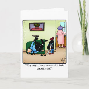 Tarjeta de Feliz Día del Padre con Humor Divertido
