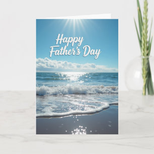 Tarjeta de Feliz Día del Padre Costera