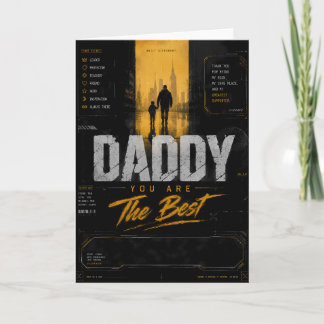 Tarjeta de Feliz Día del Padre Cyberpunk