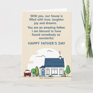 Tarjeta de Feliz Día del Padre de la Familia para 