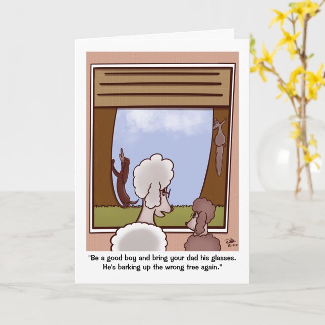 Tarjeta de Feliz Día del Padre Doble (flor amarilla)