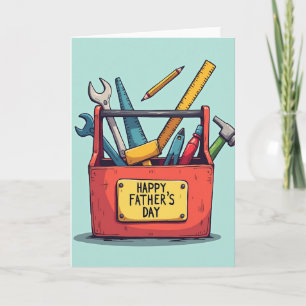 Tarjeta de Feliz Día del Padre Herramientas