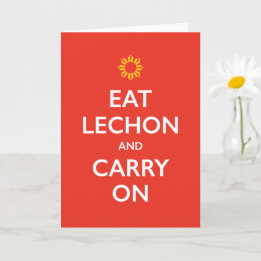 Tarjeta de Feliz Día del Padre 'Lechon' y Sigue Ad