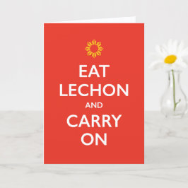 Tarjeta de Feliz Día del Padre 'Lechon' y Sigue Ad