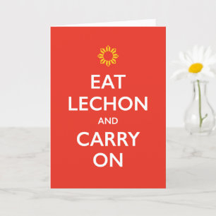 Tarjeta de Feliz Día del Padre 'Lechon' y Sigue Ad