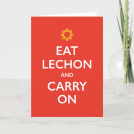 Tarjeta de Feliz Día del Padre 'Lechon' y Sigue Ad