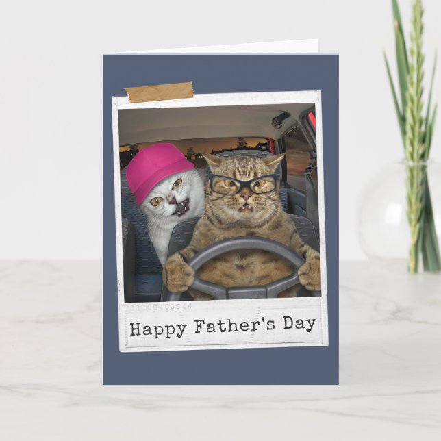 Tarjeta de Feliz Día del Padre para Conductor de A (Anverso)