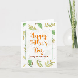 Tarjeta de Feliz Día del Padre para Mi Papá Increí