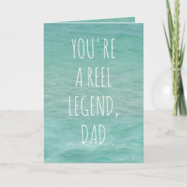 Tarjeta de Feliz Día del Padre Personalizada con F
