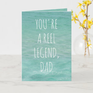 Tarjeta de Feliz Día del Padre Personalizada con F
