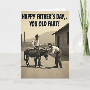 Tarjeta de Feliz Día del Padre Rústica