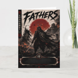 Tarjeta de Feliz Día del Padre Samurái