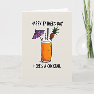 Tarjeta de Feliz Día del Padre Tropical