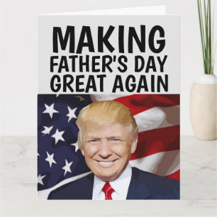 Tarjeta de Feliz Día del Padre TRUMP DIVERTIDA