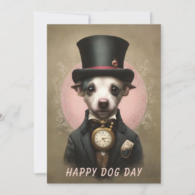 Tarjeta de Feliz Día del Perro – Tarjeta Divertida (Anverso)