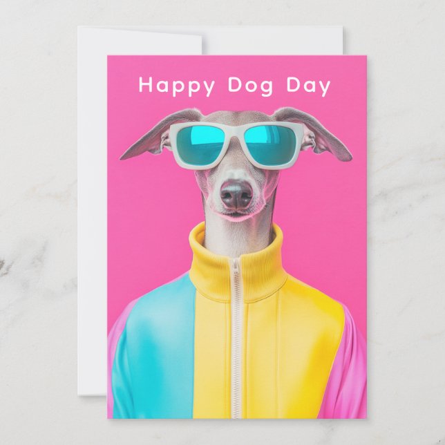 Tarjeta de Feliz Día del Perro – Tarjeta Divertida (Anverso)