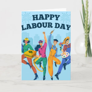 Tarjeta de Feliz Día del Trabajo