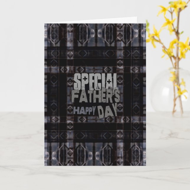 Tarjeta de feliz día para padres de papá especial (flor amarilla)