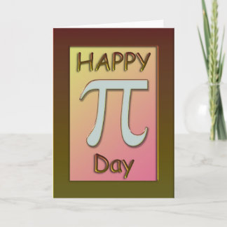 Tarjeta de feliz Día Pi ~ 14 de marzo