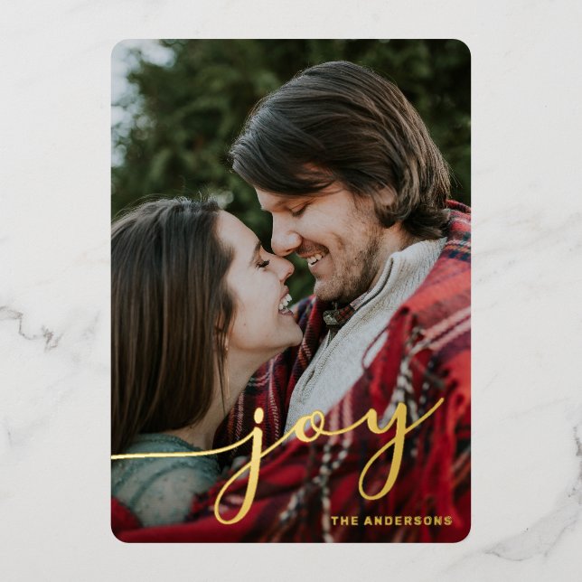 Tarjeta de Feliz Fiesta con Foto y Hojalata (Anverso)