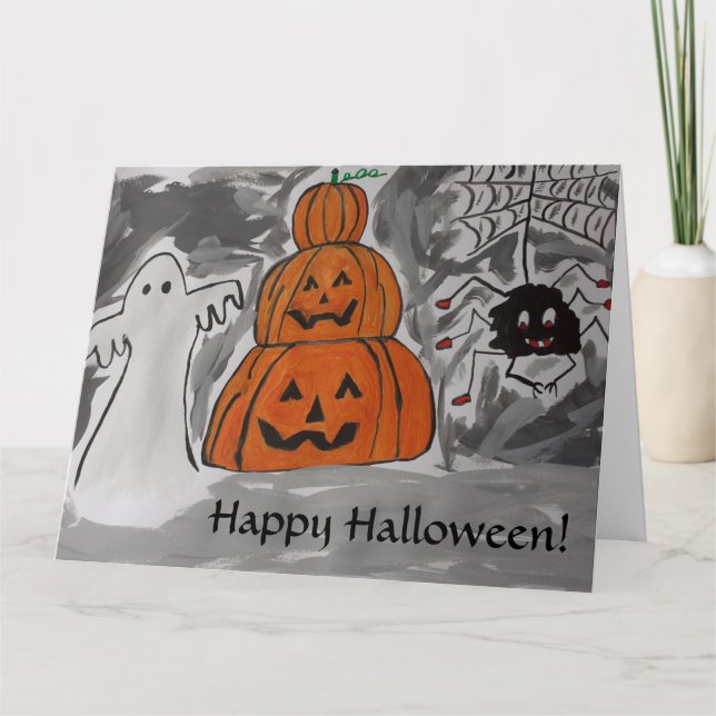 Tarjeta de Feliz Halloween (Anverso)