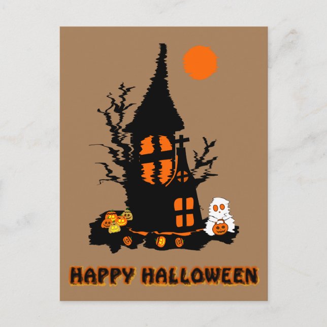 Tarjeta de Feliz Halloween (Anverso)