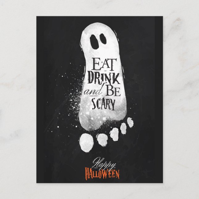 Tarjeta de Feliz Halloween (Anverso)