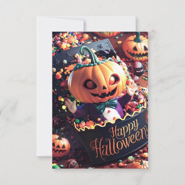 Tarjeta de Feliz Halloween #5 (Anverso)