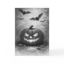 Tarjeta de Feliz Halloween de Jack o Lantern
