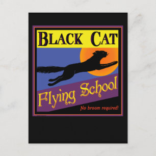 Tarjeta de Feliz Halloween de la Escuela de Vuelo