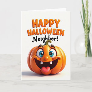 Tarjeta de Feliz Halloween para el Vecino