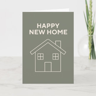 Tarjeta de Feliz Hogar Nuevo - Eucalipto Cálido