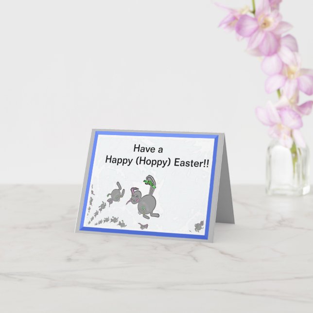 Tarjeta de Feliz (Hoppy) Pascua (Orquídea)
