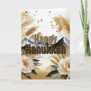 Tarjeta de Feliz Janucá - Moderno Simple Lindo