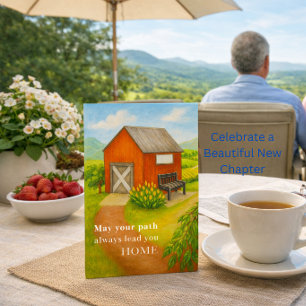 Tarjeta de Feliz Jubilación Escena Tranquila del C