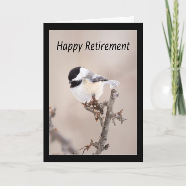 Tarjeta de Feliz Jubilación para Carbonero de Capu (Anverso)