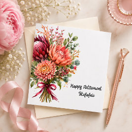Tarjeta de Feliz Jubilación para Compañera de Trab