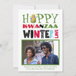 Tarjeta de Feliz Kwanzaa con Foto Tarjeta de Cumpl